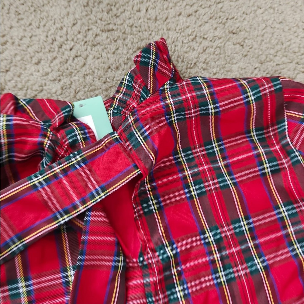 NWT Women's Fall Bow Tie Dress Casual Mini Dress Ruffle Mock Neck Long Sleeve - Picture 7 of 10